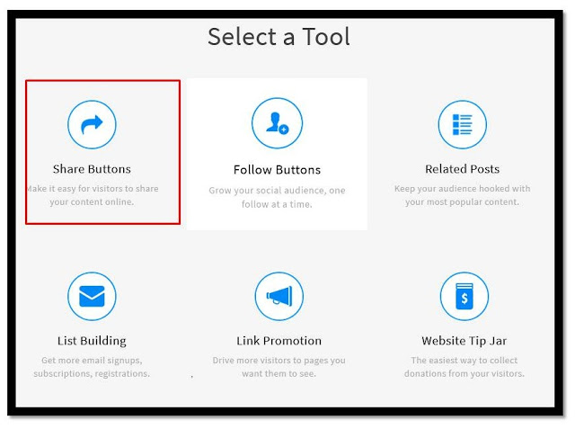 How to add Share button in blogger4