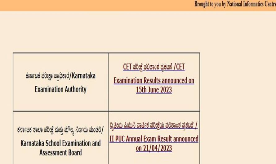 Karnataka 2nd PUC supplementary result 2023 today @ karresults.nic.in; Direct link here